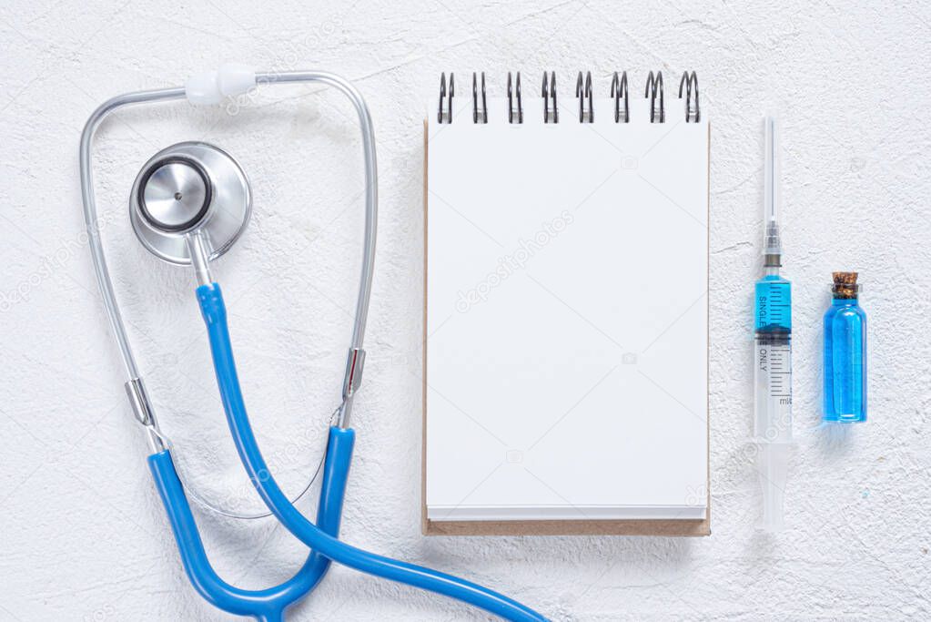 Plantilla de nota clínica en pantalla